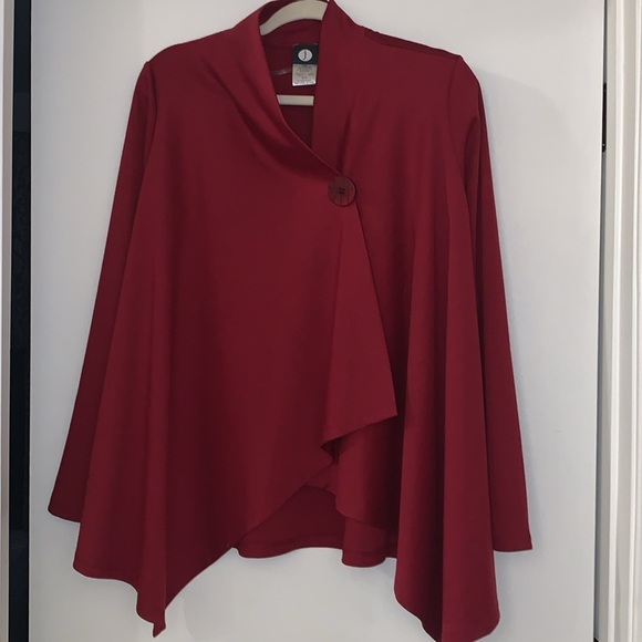 Swing Jacket.  Size Medium.  Red.  Les Modes ASM Fashions. Made in Canada. - Picture 1 of 6